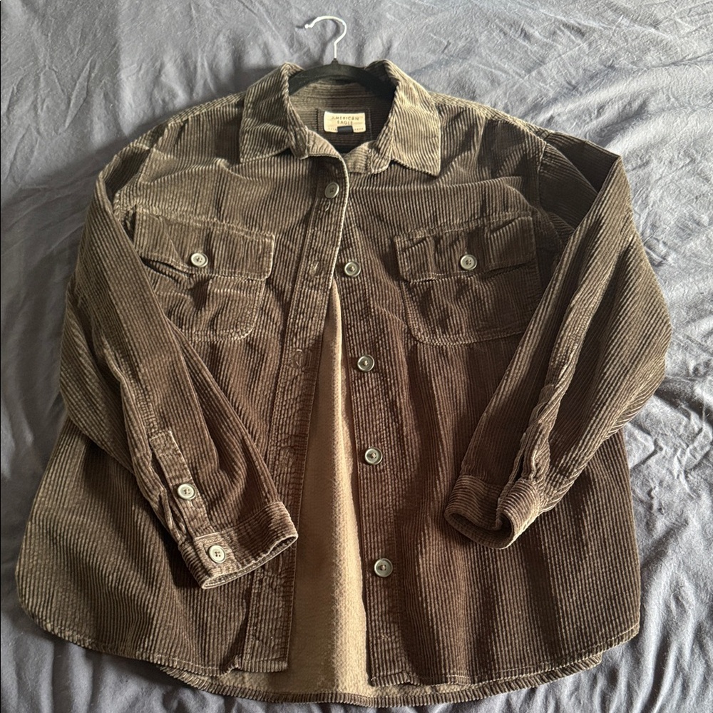 American Eagle Black Corduroy Jacket